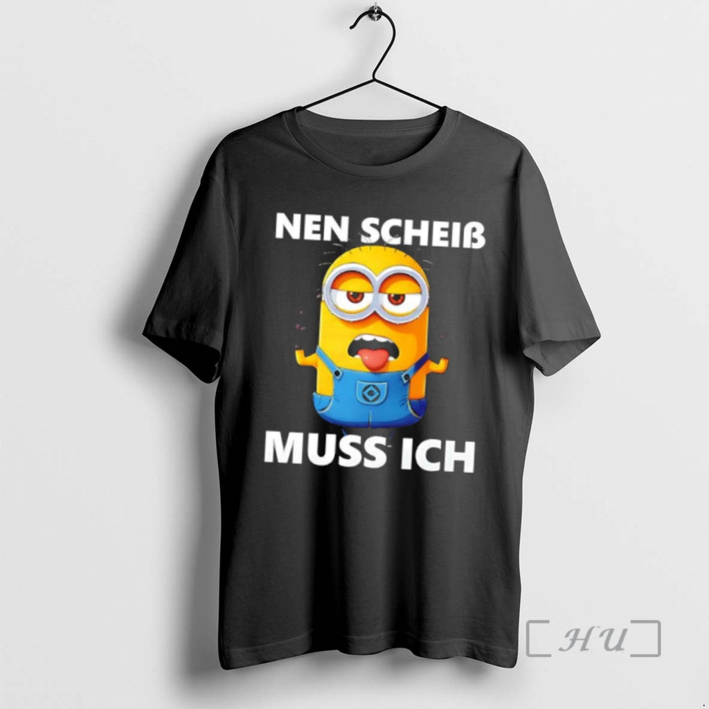 Trending Nen Scheis Muss Ich Minion Shirt Hoodie Sweatshirt | PurePodTees.com
