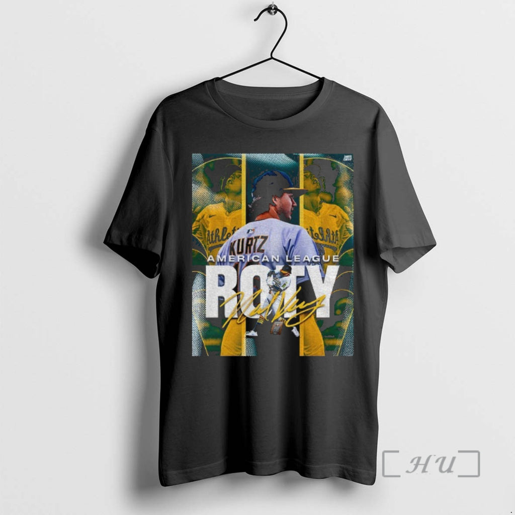 Trending Nick Kurtz Oakland Athletics Is The American League Rookie Of The Year Signature Premium Shirt Hoodie Sweatshirt