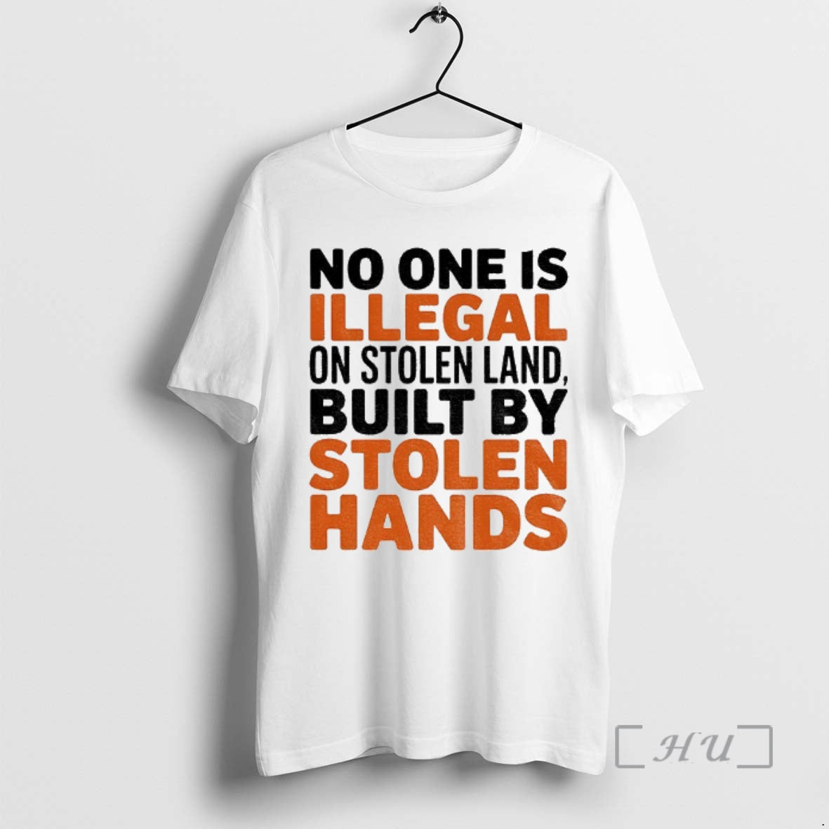 Trending No One Is Illegal On Stolen Land Built By Stolen Hands Anti Trump Pro Shirt Hoodie Sweatshirt | PurePodTees.com
