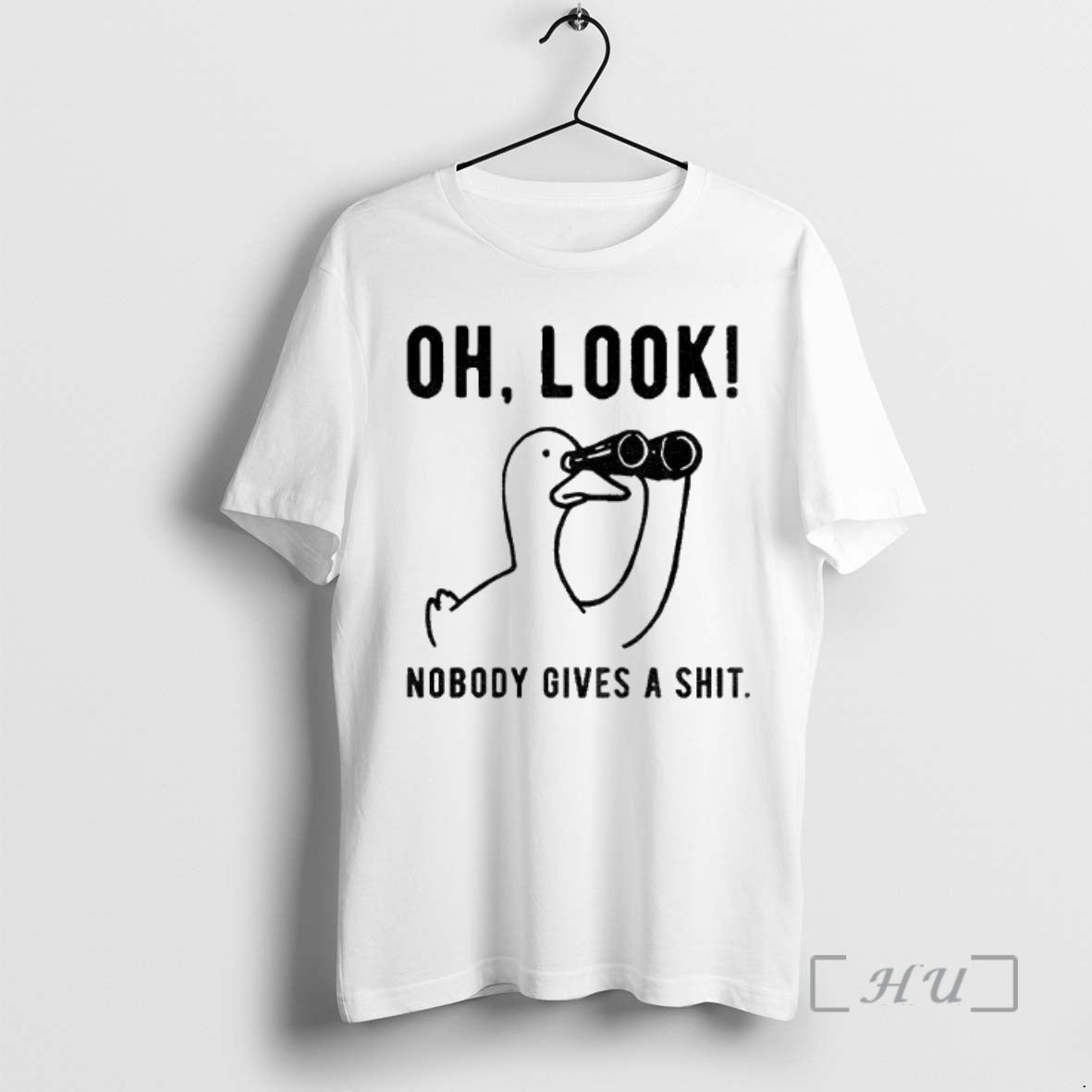 Trending No One Cares About The Duck Oh Look Nobody Gives A Shit Premium Shirt Hoodie Sweatshirt | PurePodTees.com