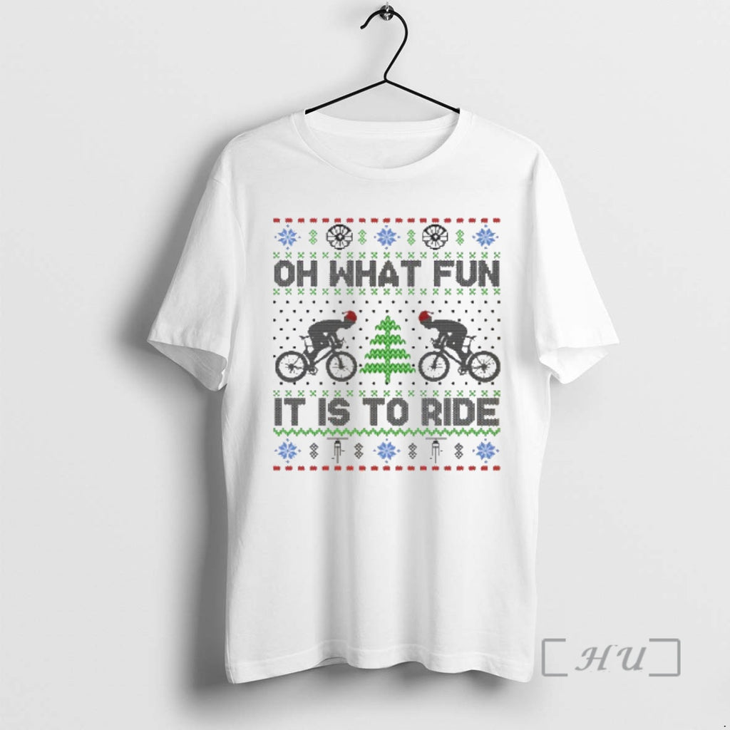 Trending Oh What Fun It Is To Ride Bmx Bicycle Ugly Christmas Shirt Hoodie Sweatshirt | PurePodTees.com