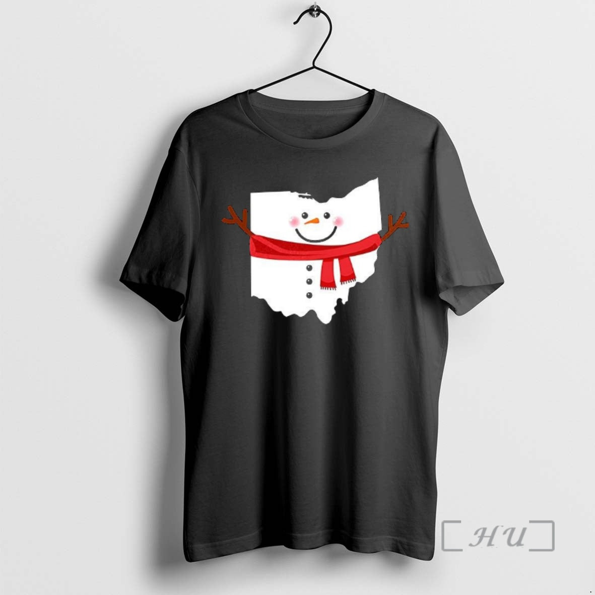 Trending Ohio Snowman Merry Christmas Shirt Hoodie Sweatshirt | PurePodTees.com