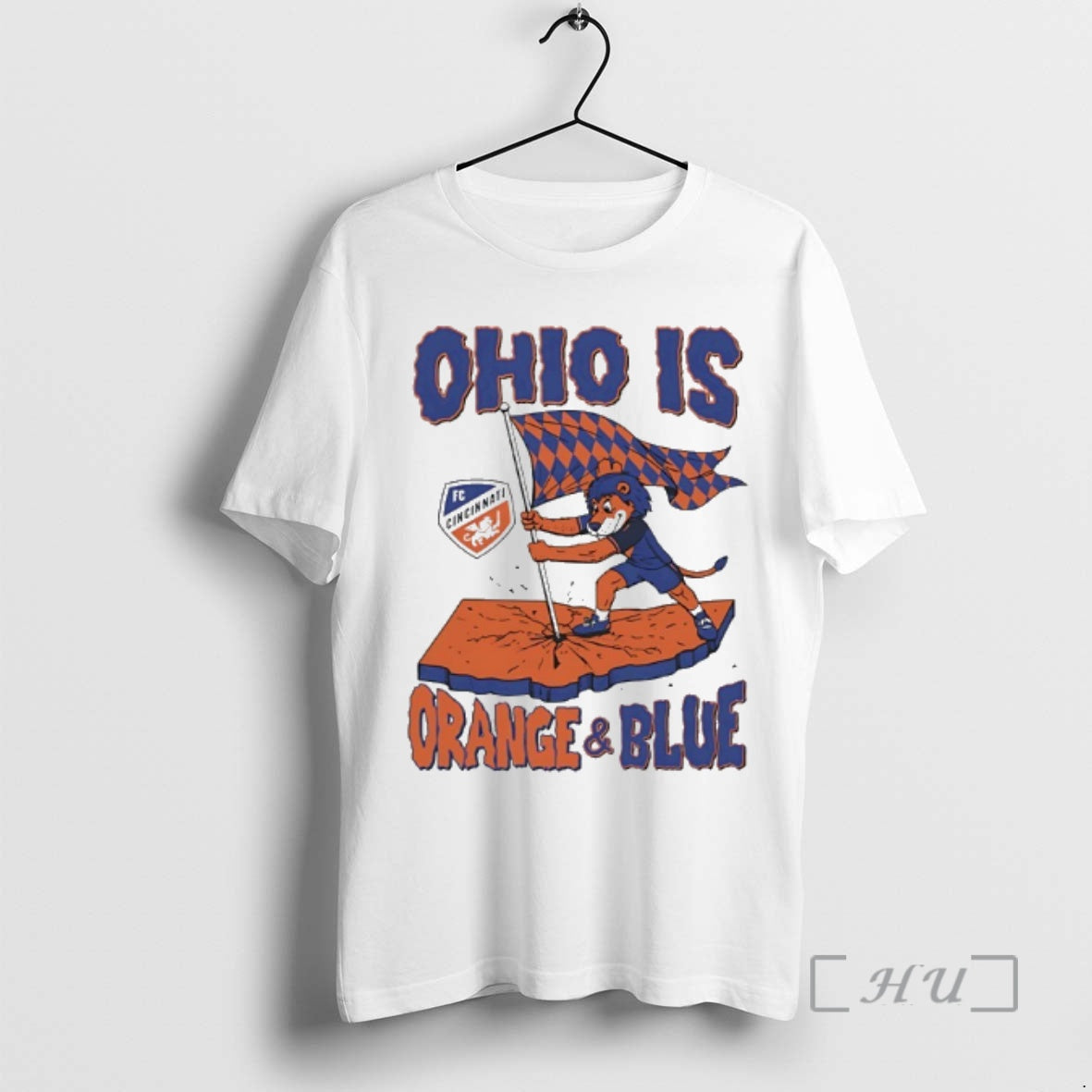 Trending Ohio Is Orange And Blue Fc Cincinnati Shirt Hoodie Sweatshirt | PurePodTees.com