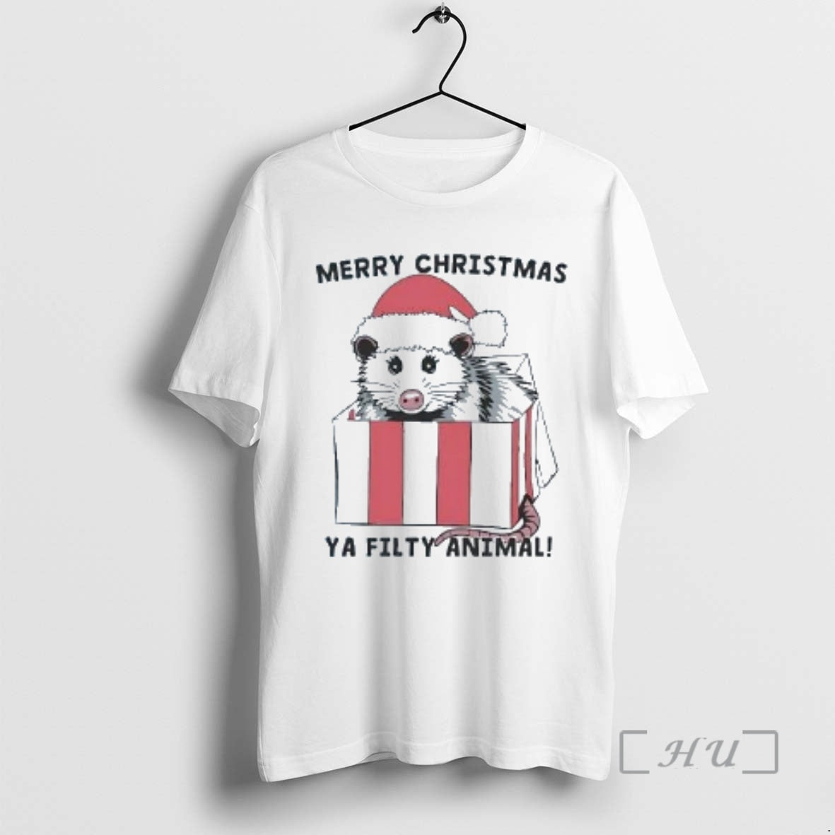 Trending Opossum Merry Christmas Ya Filty Animal Christmas Shirt Hoodie Sweatshirt | PurePodTees.com