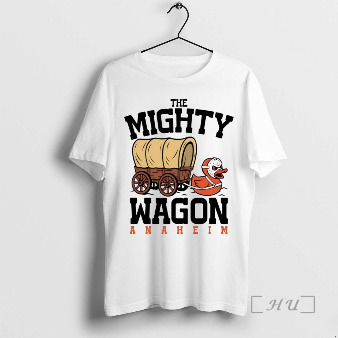 Trending Oregon Trail The Mighty Wagon Anaheim Ducks Shirt Hoodie Sweatshirt | PurePodTees.com