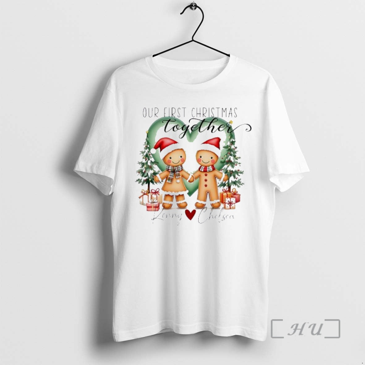 Trending Our First Christmas Together Personalized Ornaments White Shirt Hoodie Sweatshirt | PurePodTees.com