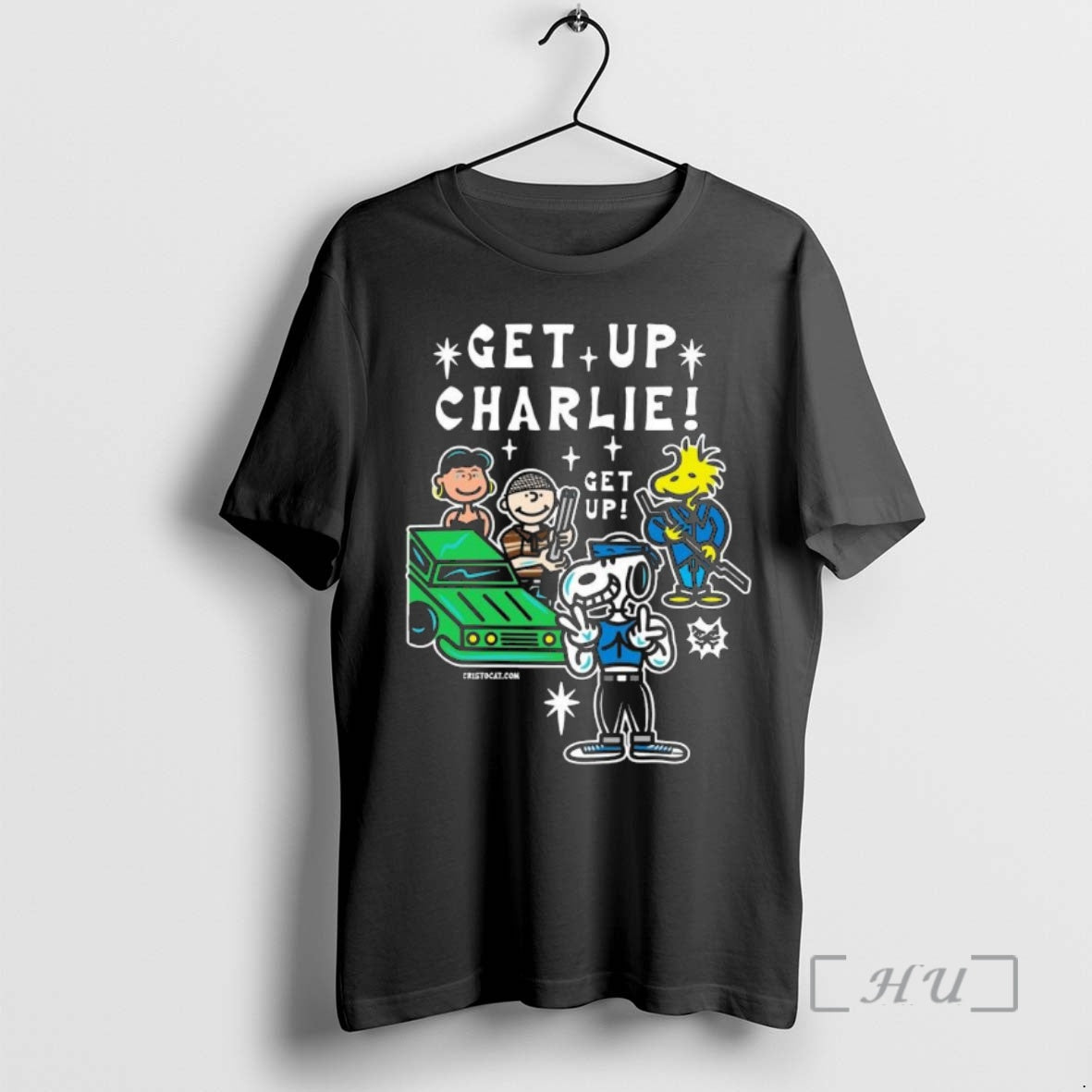 Trending Peanuts Gang Get Up Charlie Shirt Hoodie Sweatshirt | PurePodTees.com