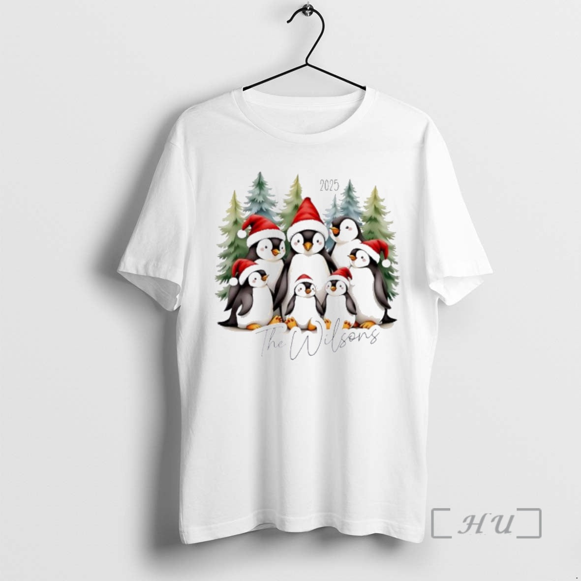 Trending Penguin Family Christmas Personalized Ornaments White Shirt Hoodie Sweatshirt | PurePodTees.com