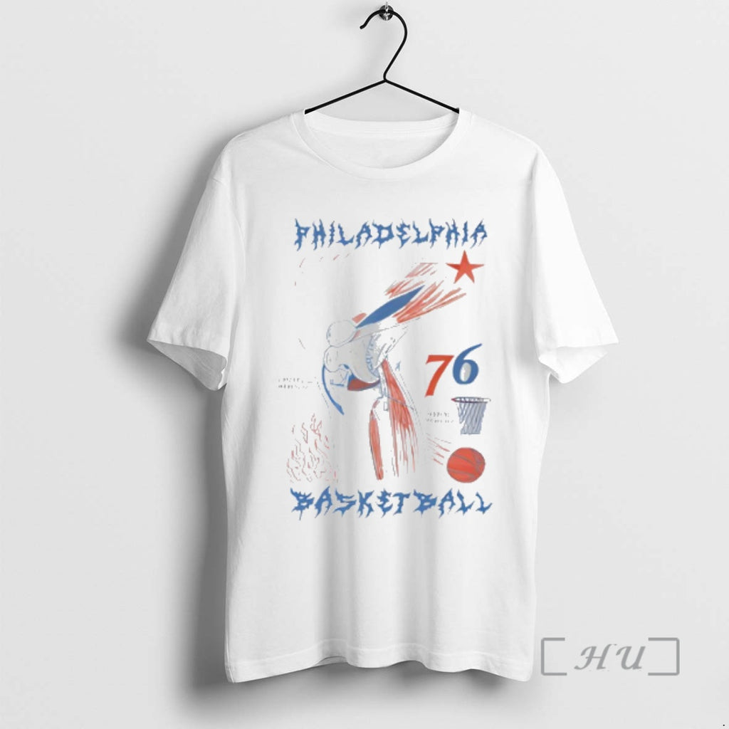 Trending Philadelphia Basketball Knee 76 Shirt Hoodie Sweatshirt | PurePodTees.com