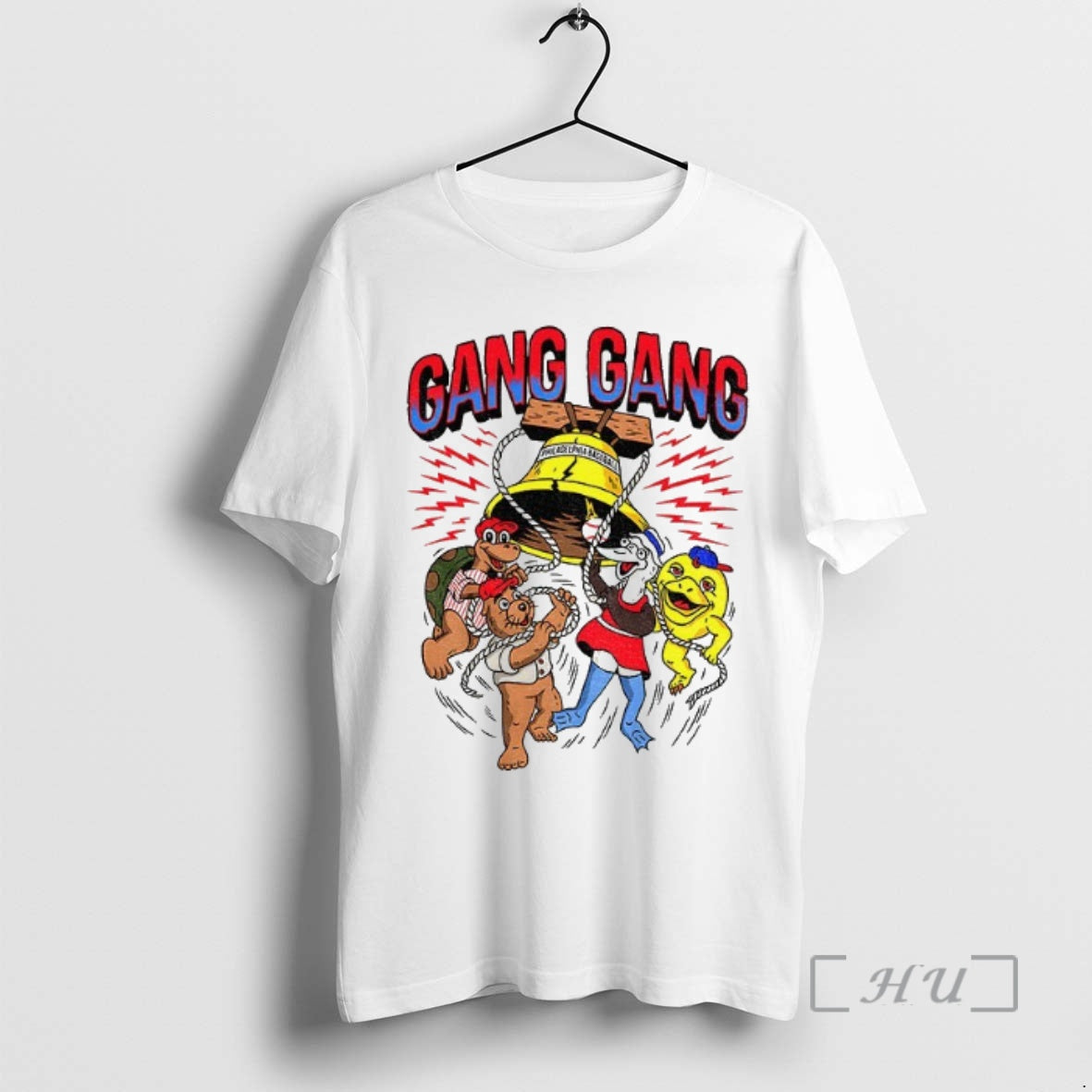 Trending Philadelphia Phillies Baseball Gang Gang Animal Mlb Shirt Hoodie Sweatshirt | PurePodTees.com
