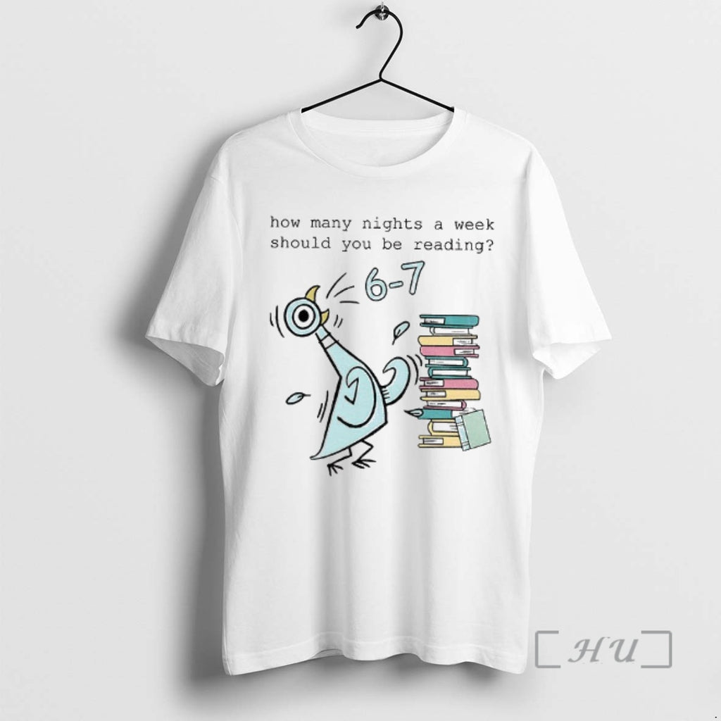 Trending Pigeon Elephant Piggie Childrens Books How Many Nights A Week Should You Be Reading Shirt Hoodie Sweatshirt