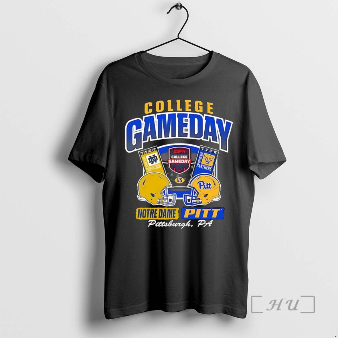 Trending Pittsburgh Panthers Vs Notre Dame Fighting Irish College Gameday Shirt Hoodie Sweatshirt | PurePodTees.com