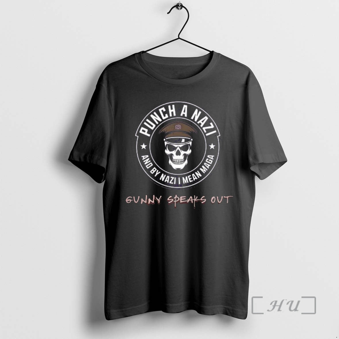 Trending Punch A Nazi And By Nazyi I Mean Maga Gunny Speaks Out Logo Anti Shirt Hoodie Sweatshirt | PurePodTees.com
