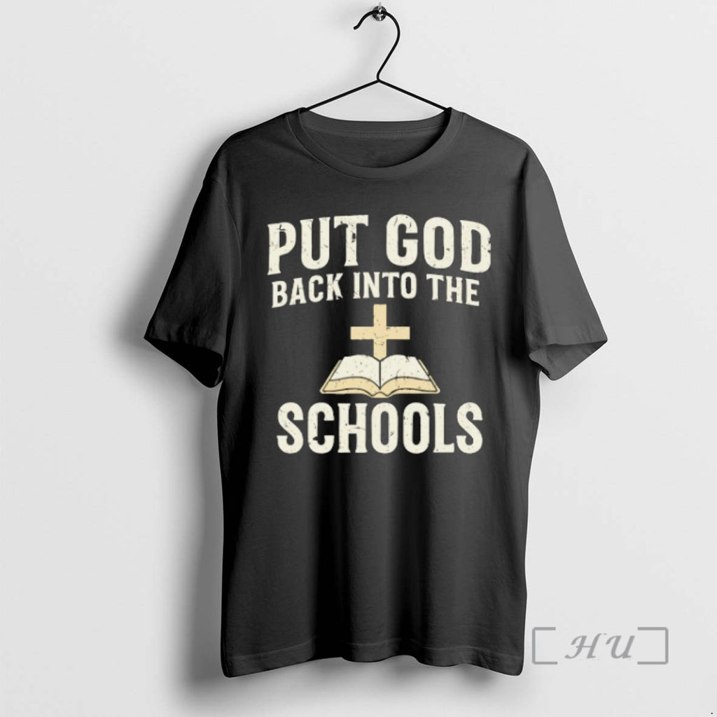 Trending Put God Back Into The Schools Christ Shirt Hoodie Sweatshirt | PurePodTees.com