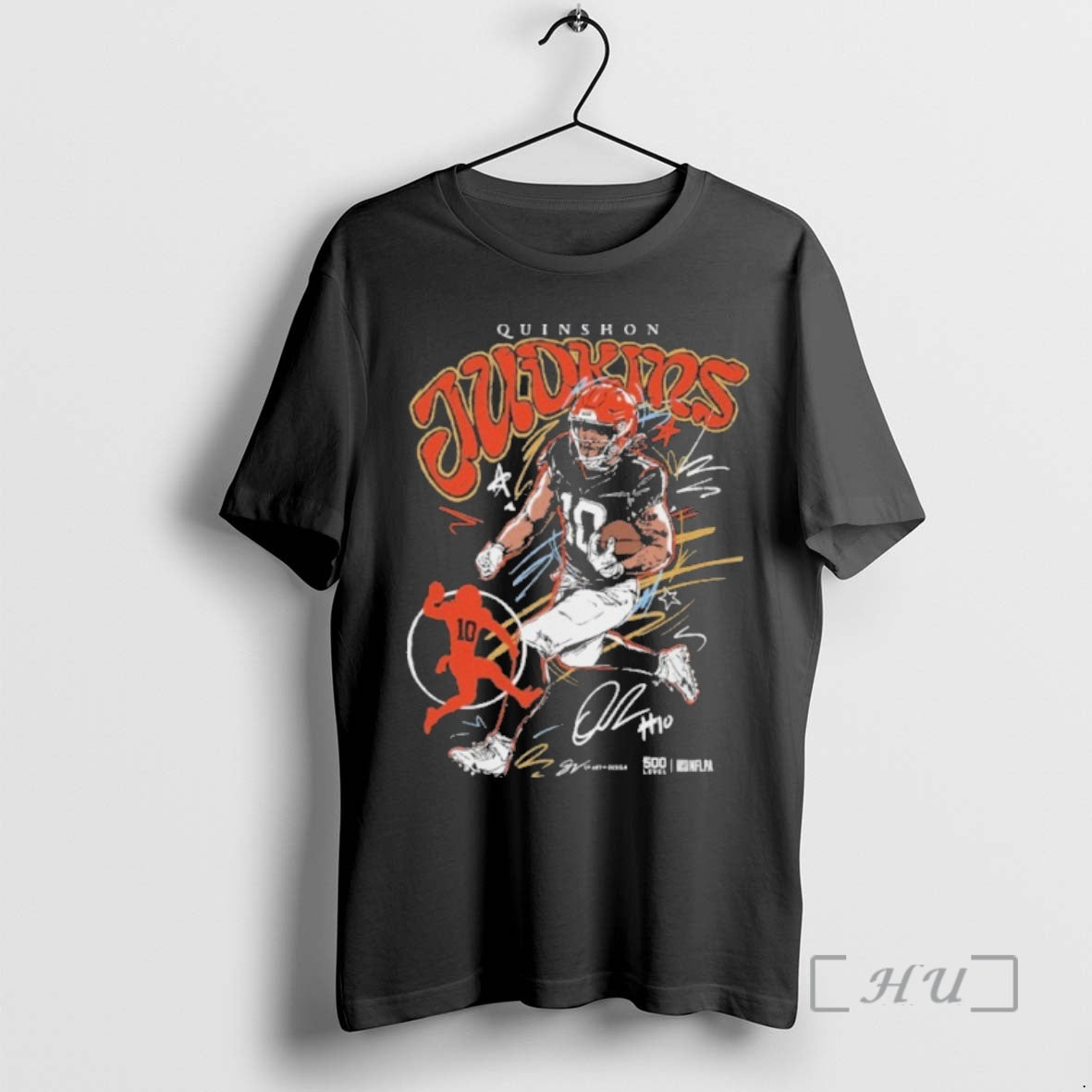 Trending Quinshon Judkins Cleveland Browns Scribble Shirt Hoodie Sweatshirt | PurePodTees.com
