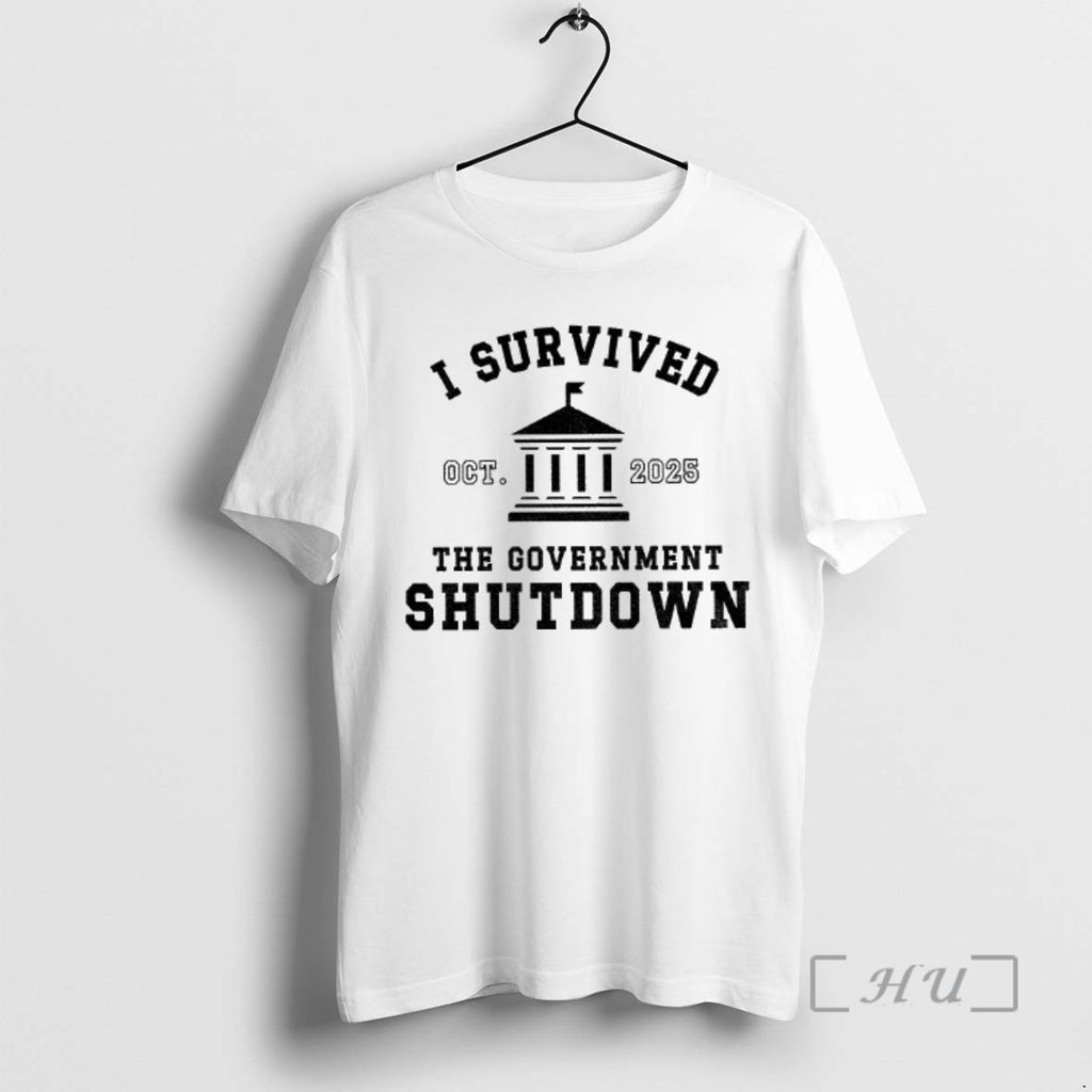 Trending Quirky I Survived The Government Shutdown October 2025 Shirt Hoodie Sweatshirt | PurePodTees.com
