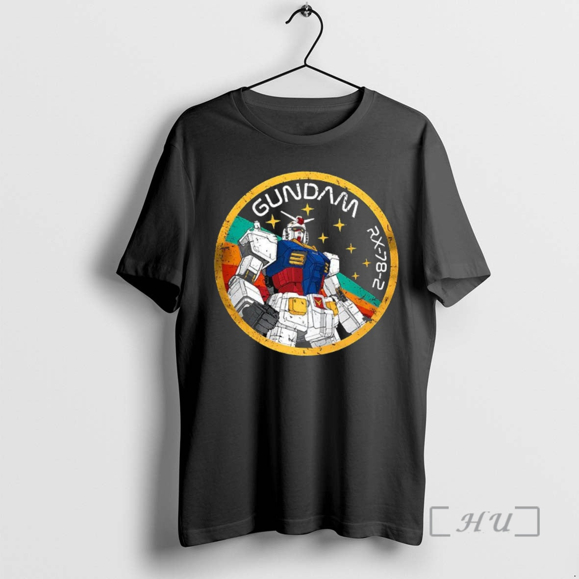 Trending Rx 78 2 Patch Gundam Anime Rainbow Shirt Hoodie Sweatshirt | PurePodTees.com