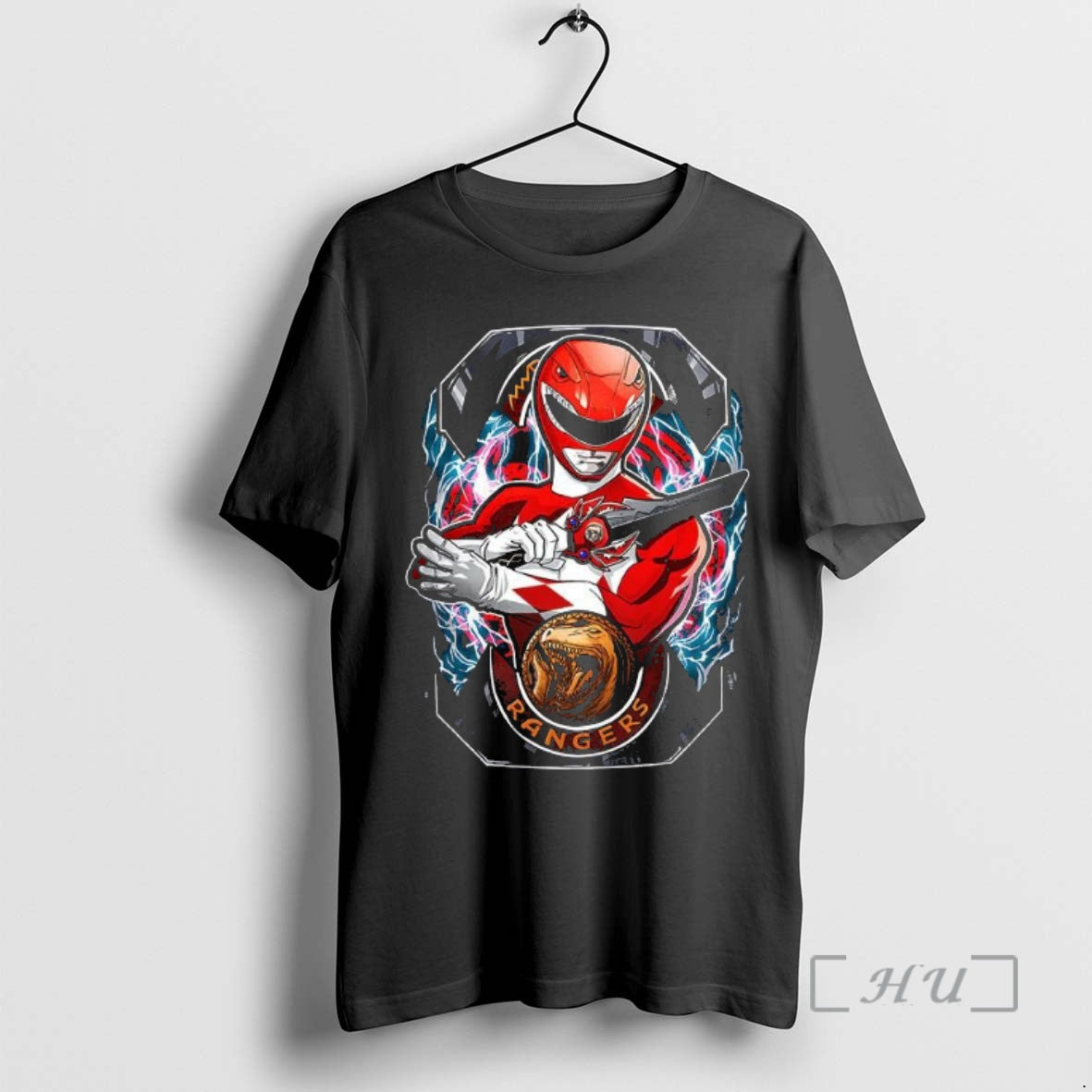 Trending Red Ranger Mighty Morphin Power Rangers Tyrannosaurus Morphin Time Shirt Hoodie Sweatshirt | PurePodTees.com