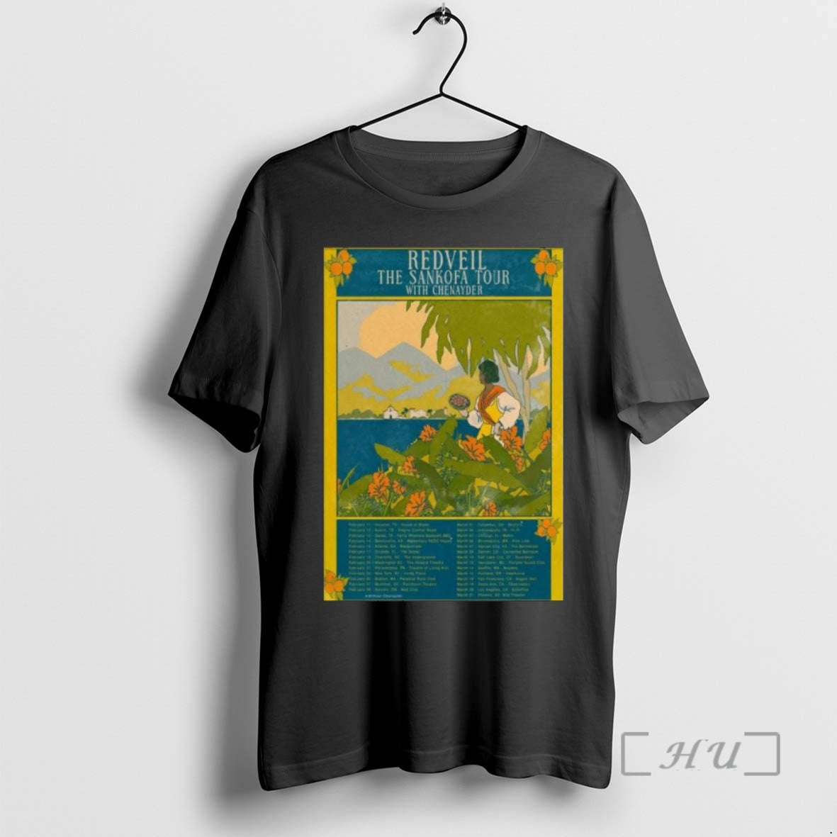 Trending Redveil The Sankofa Tour With Chenayder 2026 Shirt Hoodie Sweatshirt | PurePodTees.com