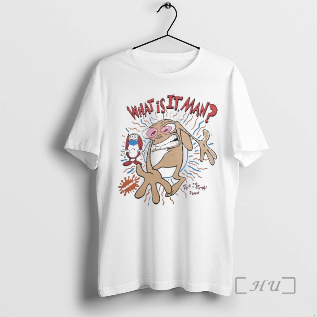 Trending Ren Stimpy What Is It Man Shirt Hoodie Sweatshirt | PurePodTees.com