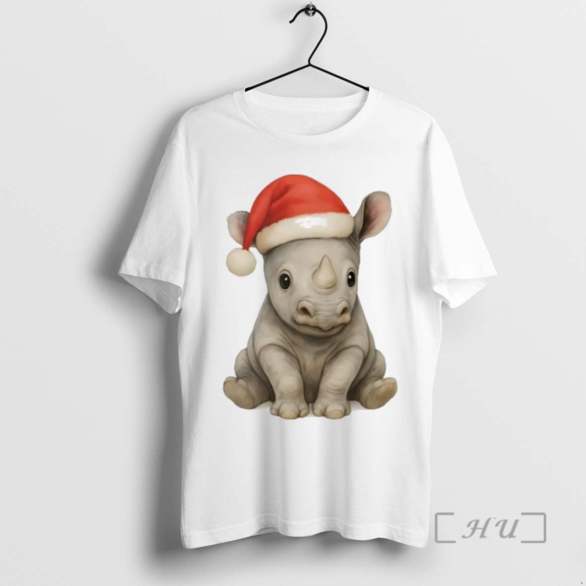 Trending Rhino Baby Christmas Personalized Ornaments White Shirt Hoodie Sweatshirt | PurePodTees.com