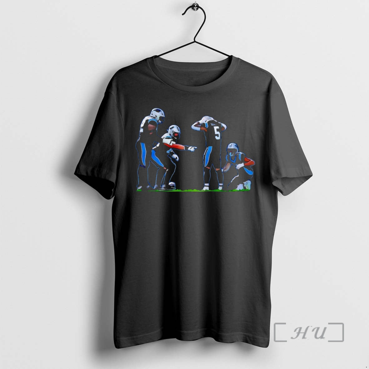 Trending Rico Dowdle Touchdown Celebration Carolina Panthers Shirt Hoodie Sweatshirt | PurePodTees.com