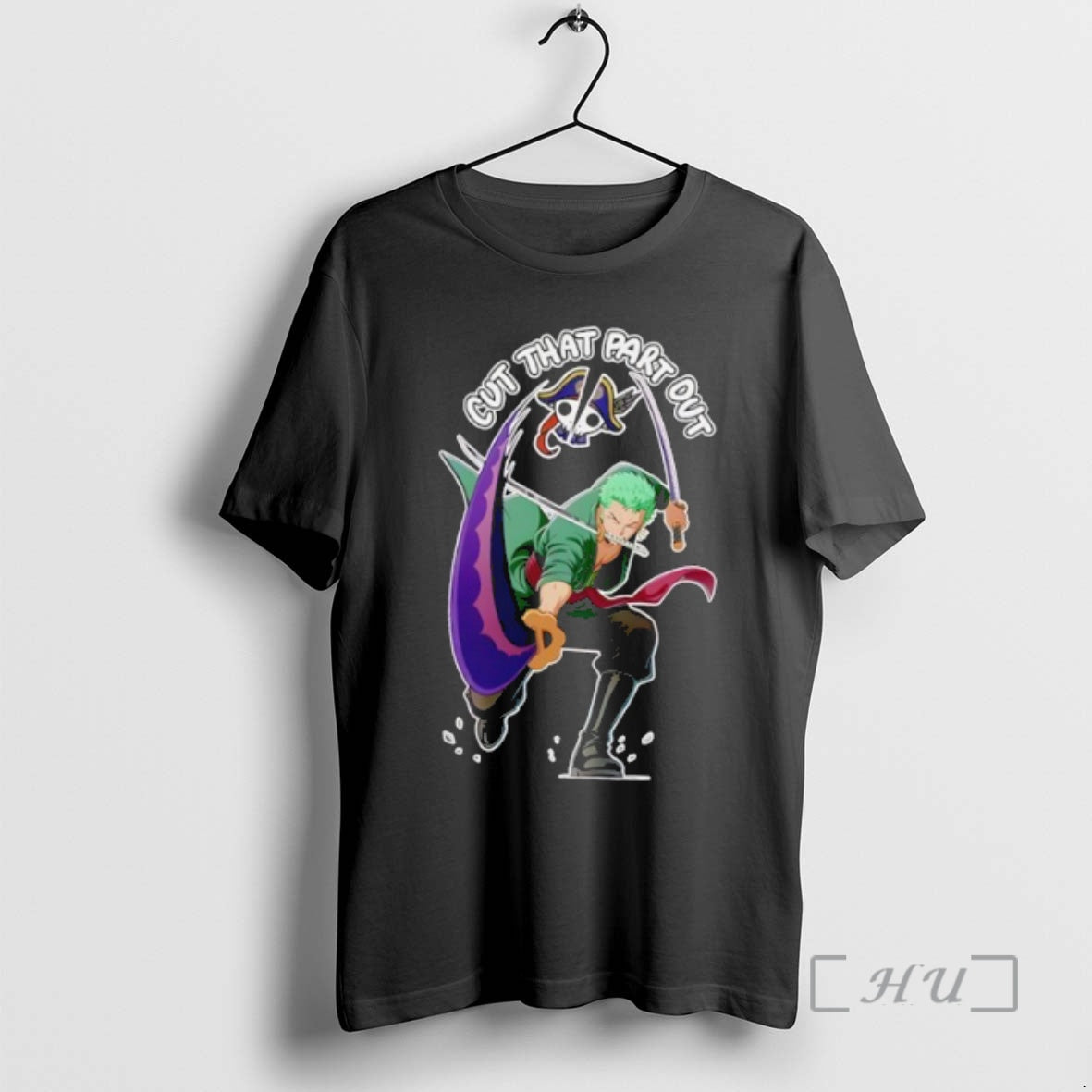 Trending Roronoa Zoro Cut That Rart Out Shirt Hoodie Sweatshirt | PurePodTees.com