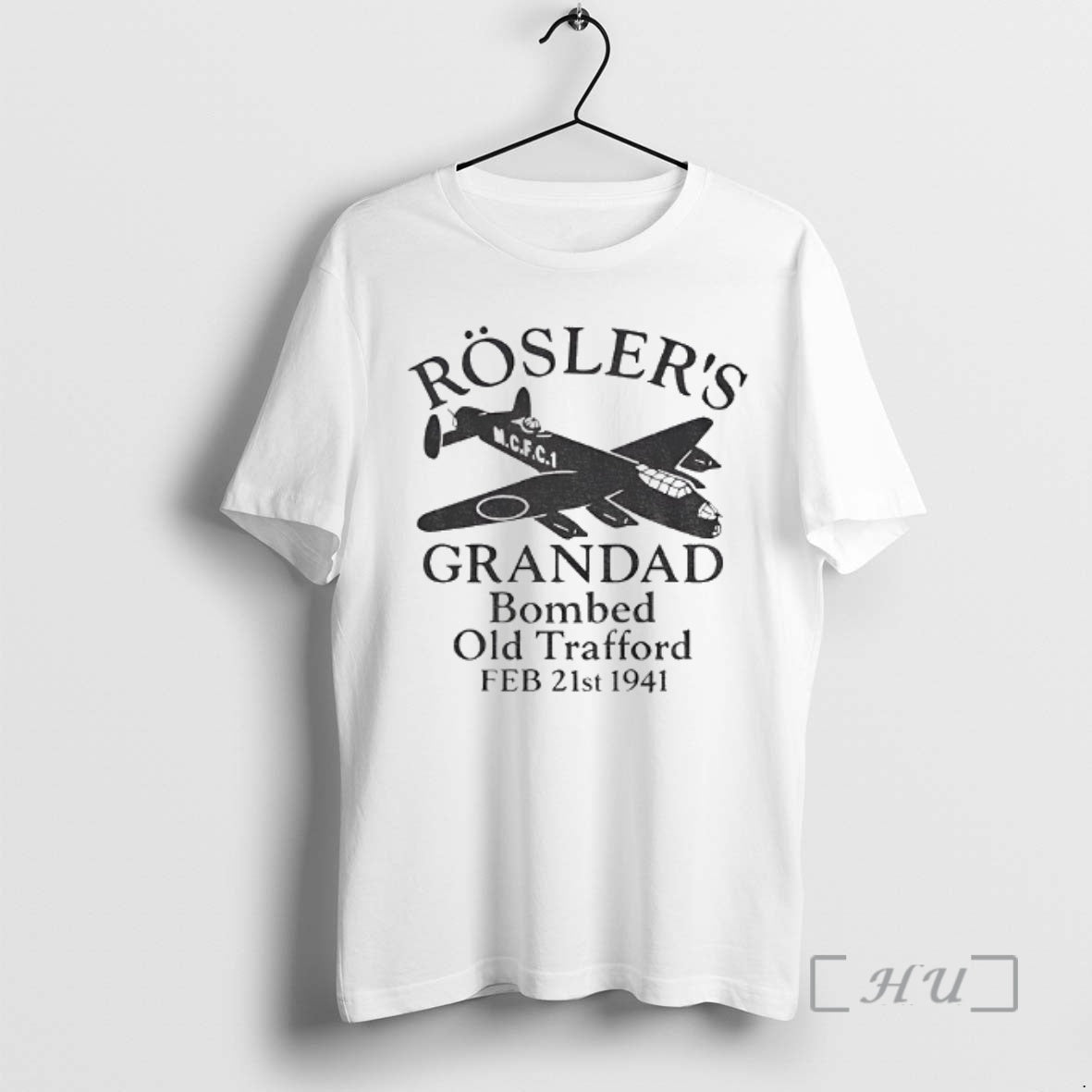 Trending Roslers Grandad Bombed Old Trafford Feb 21st 1941 Shirt Hoodie Sweatshirt | PurePodTees.com