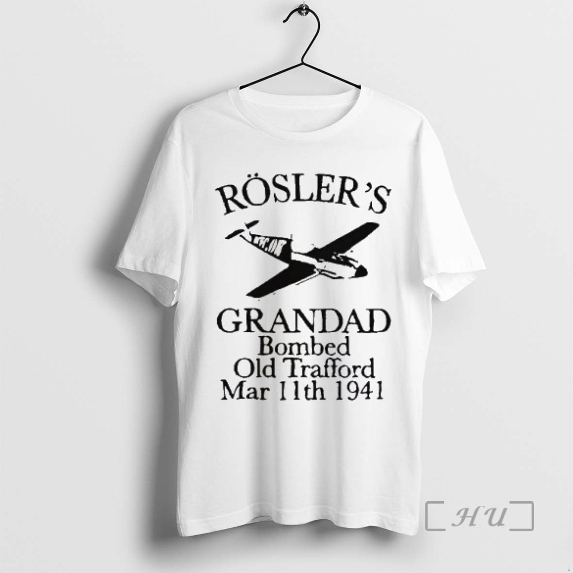 Trending Roslers Grandad Bombed Old Trafford 1941 Shirt Hoodie Sweatshirt | PurePodTees.com