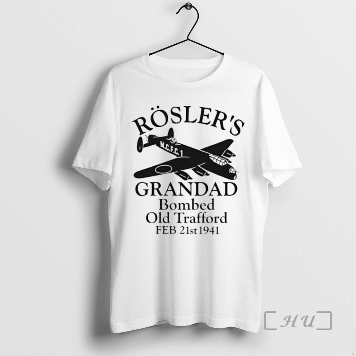 Trending Roslers Grandad Bombed Old Trafford 1941 Manchester Football Shirt Hoodie Sweatshirt | PurePodTees.com