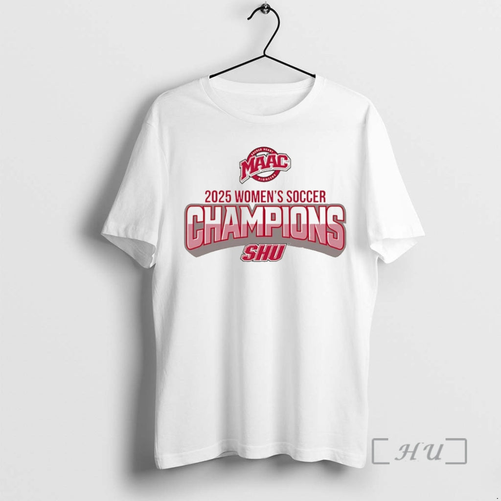 Trending Sacred Heart Pioneers Maac 2025 Womens Soccer Champions Christmas Shirt Hoodie Sweatshirt | PurePodTees.com