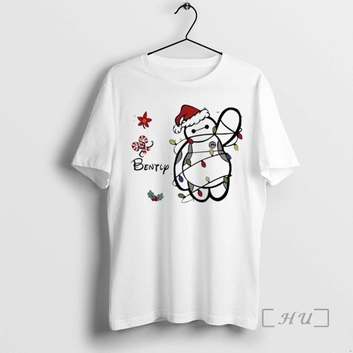 Trending Santa Baymax Christmas Personalised Ornaments White Shirt Hoodie Sweatshirt | PurePodTees.com