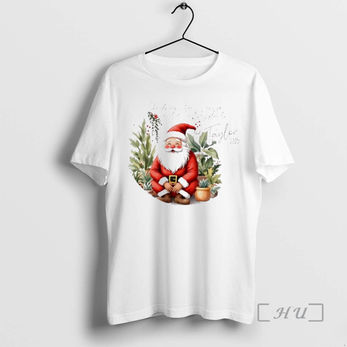 Trending Santa Christmas Is Here I Am So Excited I Wet My Plants Personalized Ornaments Shirt Hoodie Sweatshirt