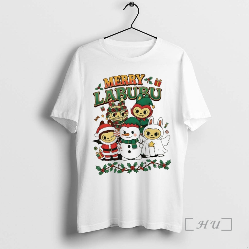 Trending Santa Labubu Merry Labubu Christmas Shirt Hoodie Sweatshirt | PurePodTees.com