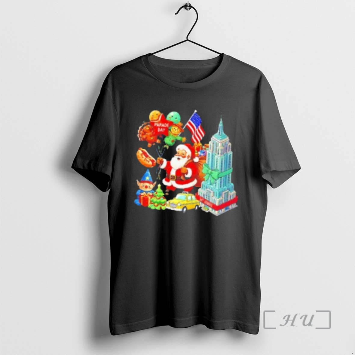 Trending Santa Thanksgiving Parade Day Shirt Hoodie Sweatshirt | PurePodTees.com