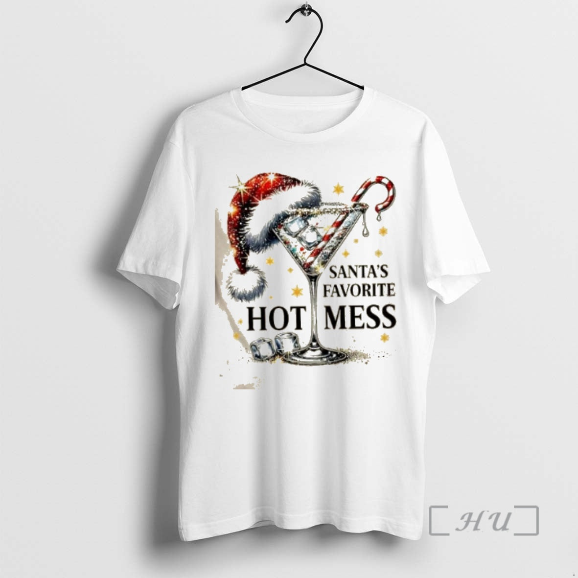Trending Santas Favorite Hot Mess Christmas Shirt Hoodie Sweatshirt | PurePodTees.com