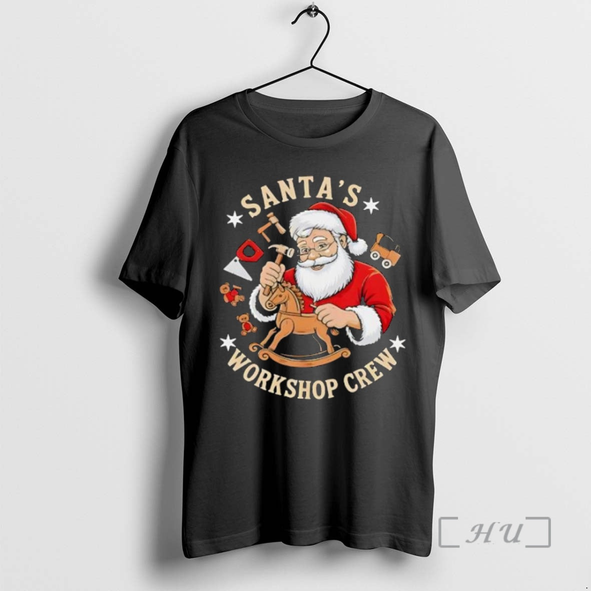 Trending Santas Workshop Crew Holiday Shirt Hoodie Sweatshirt | PurePodTees.com
