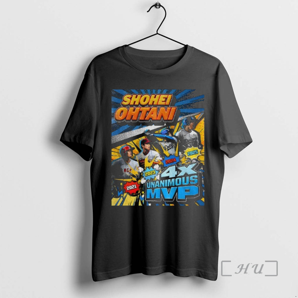 Trending Shohei Ohtani Is Superhuman Los Angeles Dodgers Mvp Unanimous 2021 2025 Vintage Premium Shirt Hoodie Sweatshirt
