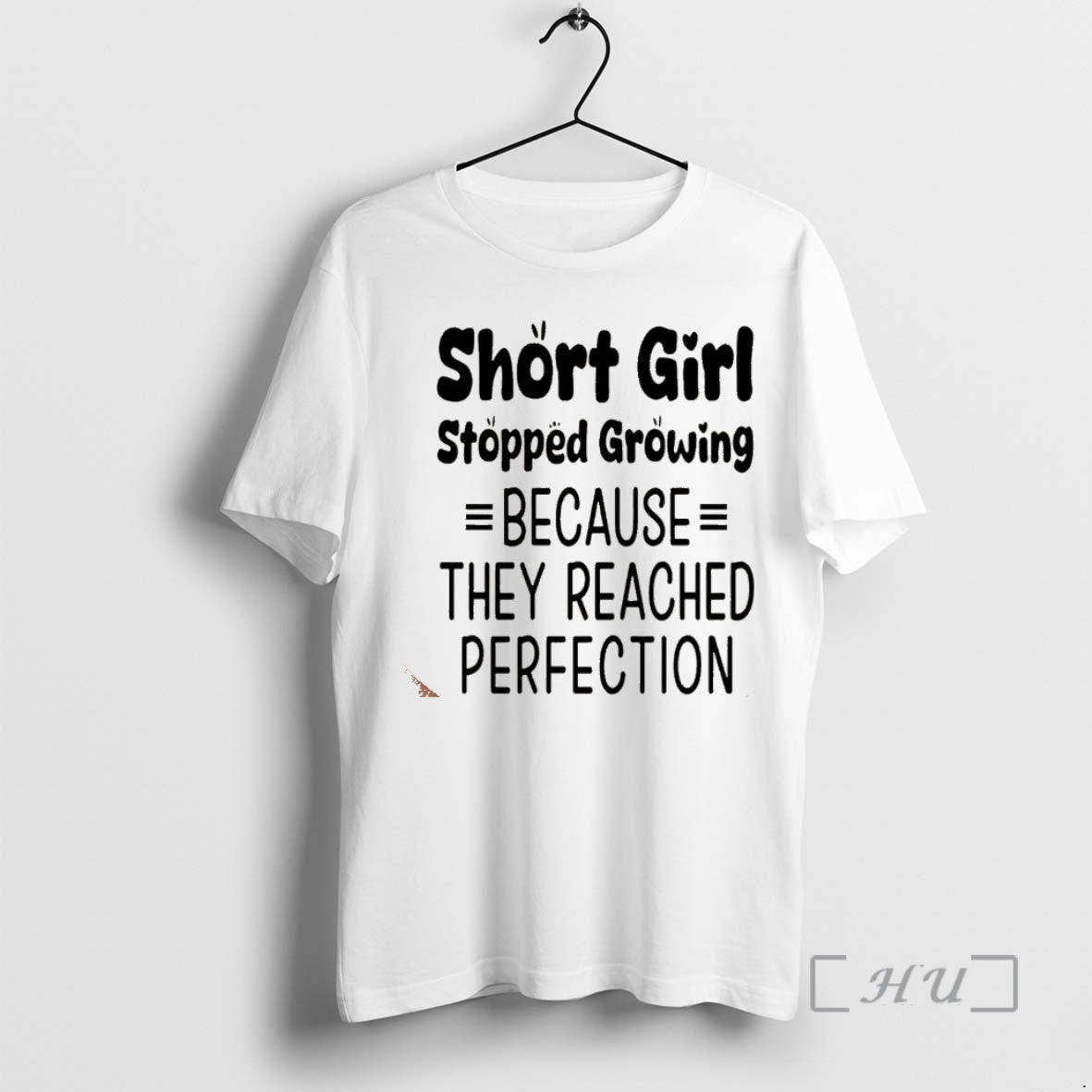 Trending Short Girls Stopped Growing Because They Reached Perfection Christmas Shirt Hoodie Sweatshirt | PurePodTees.com