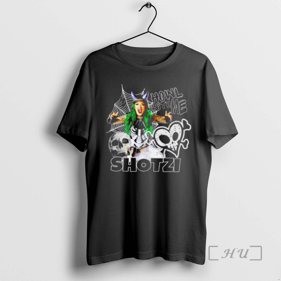 Trending Shotzi Blackheart Howl With Me Shirt Hoodie Sweatshirt | PurePodTees.com