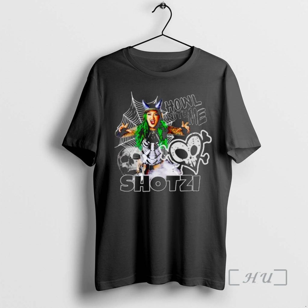 Trending Shotzi Blackheart Howl With Me Ornaments Shirt Hoodie Sweatshirt | PurePodTees.com