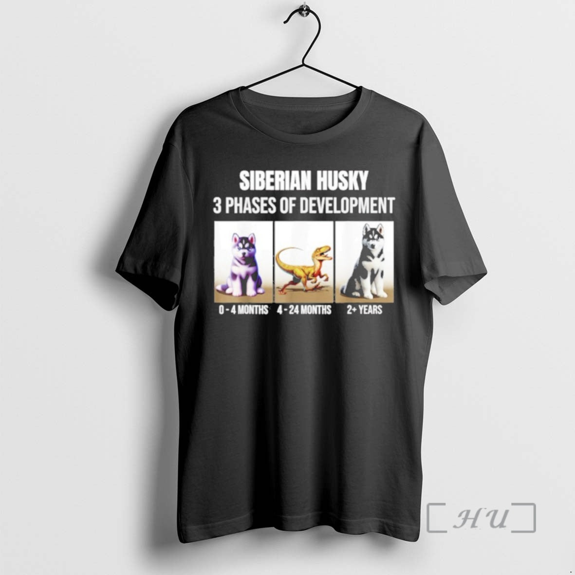 Trending Siberian Husky Puppy Dog 3 Phases Of Development Husky Shirt Hoodie Sweatshirt | PurePodTees.com