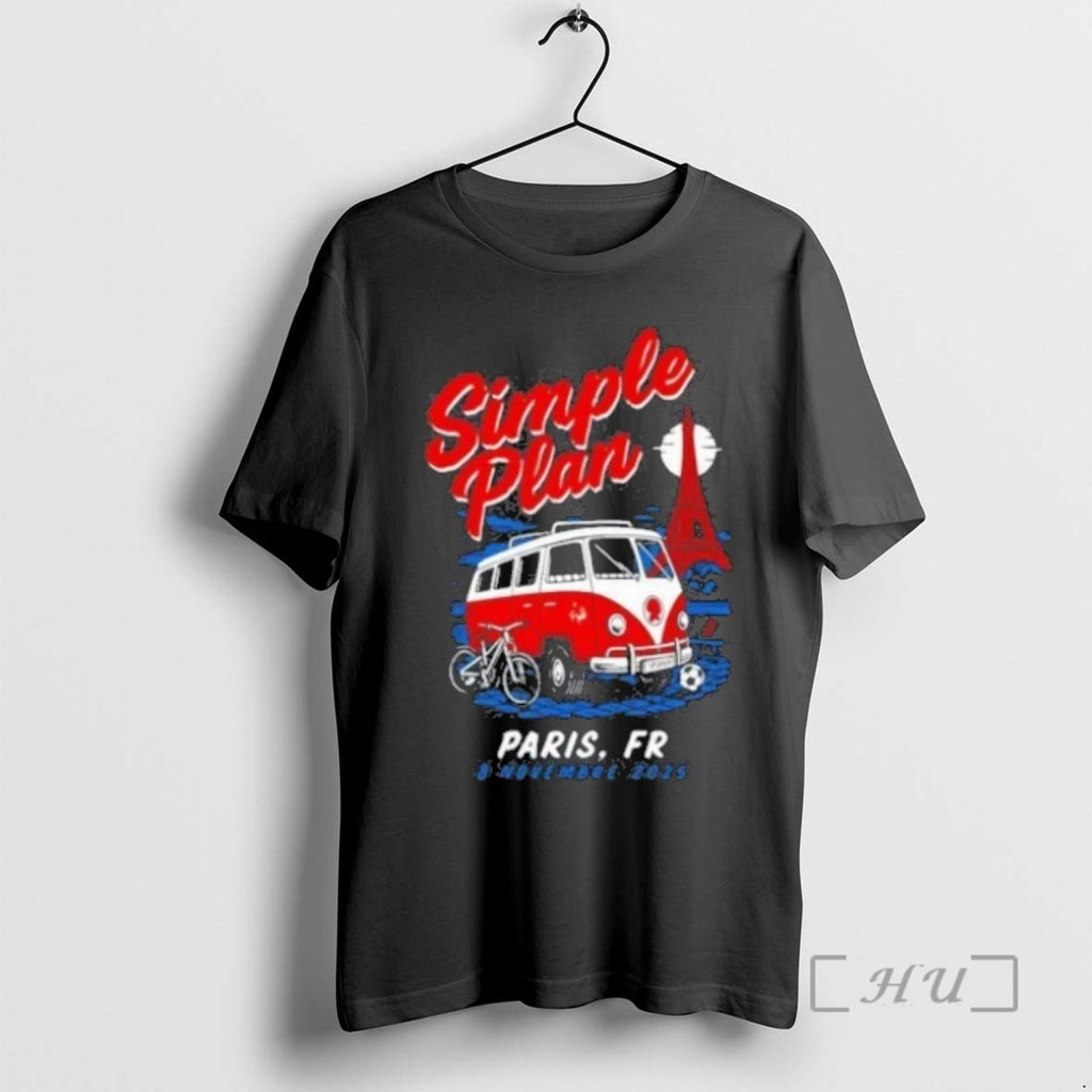 Trending Simple Plan November 8 2025 Paris La Defense Arena Shirt Hoodie Sweatshirt | PurePodTees.com