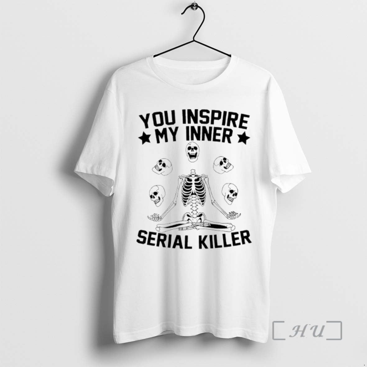 Trending Skeleton You Inspire My Inner Serial Killer Shirt Hoodie Sweatshirt | PurePodTees.com