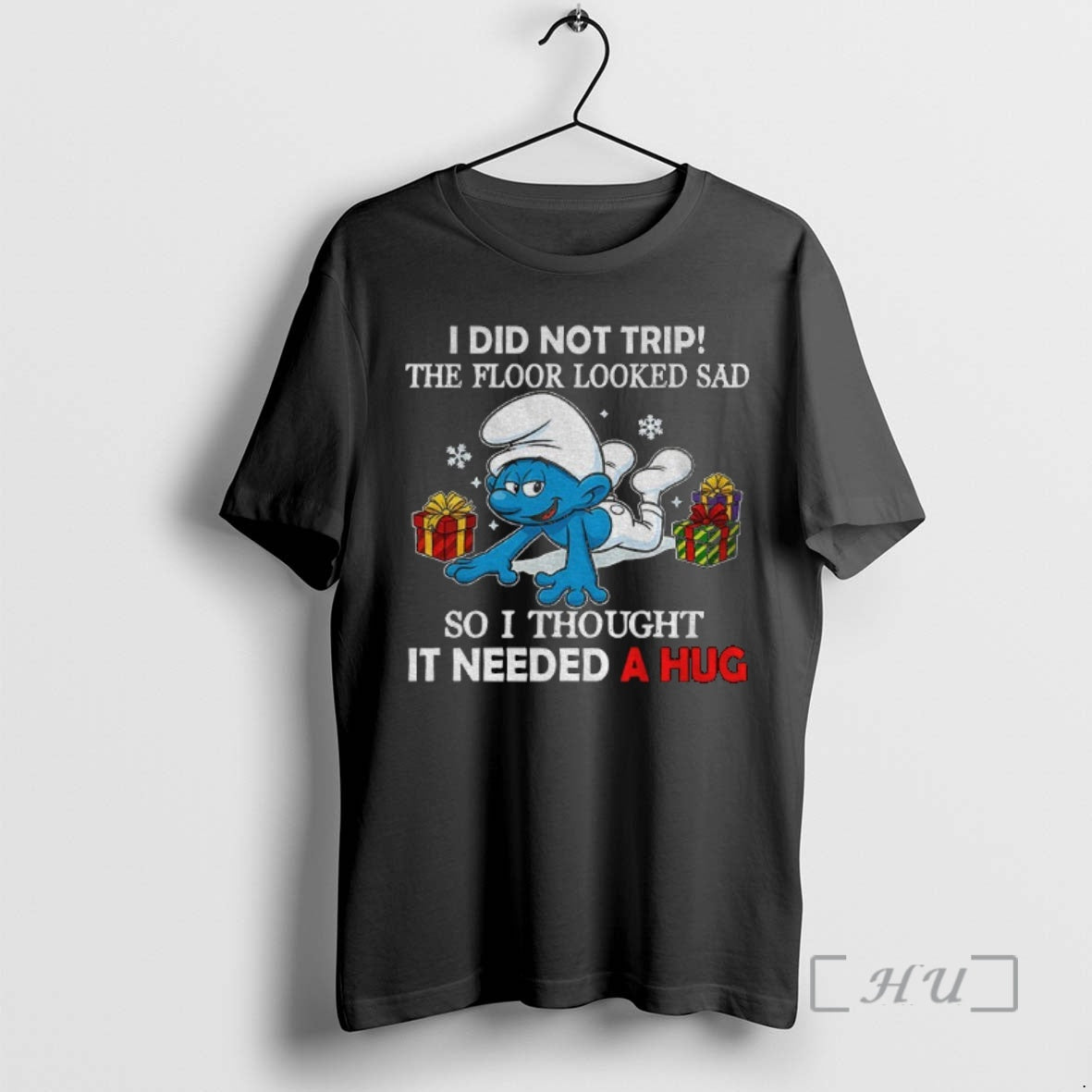 Trending Smurf I Did Not Trip The Floor Looked Sad So I Thought It Needed Shirt Hoodie Sweatshirt | PurePodTees.com