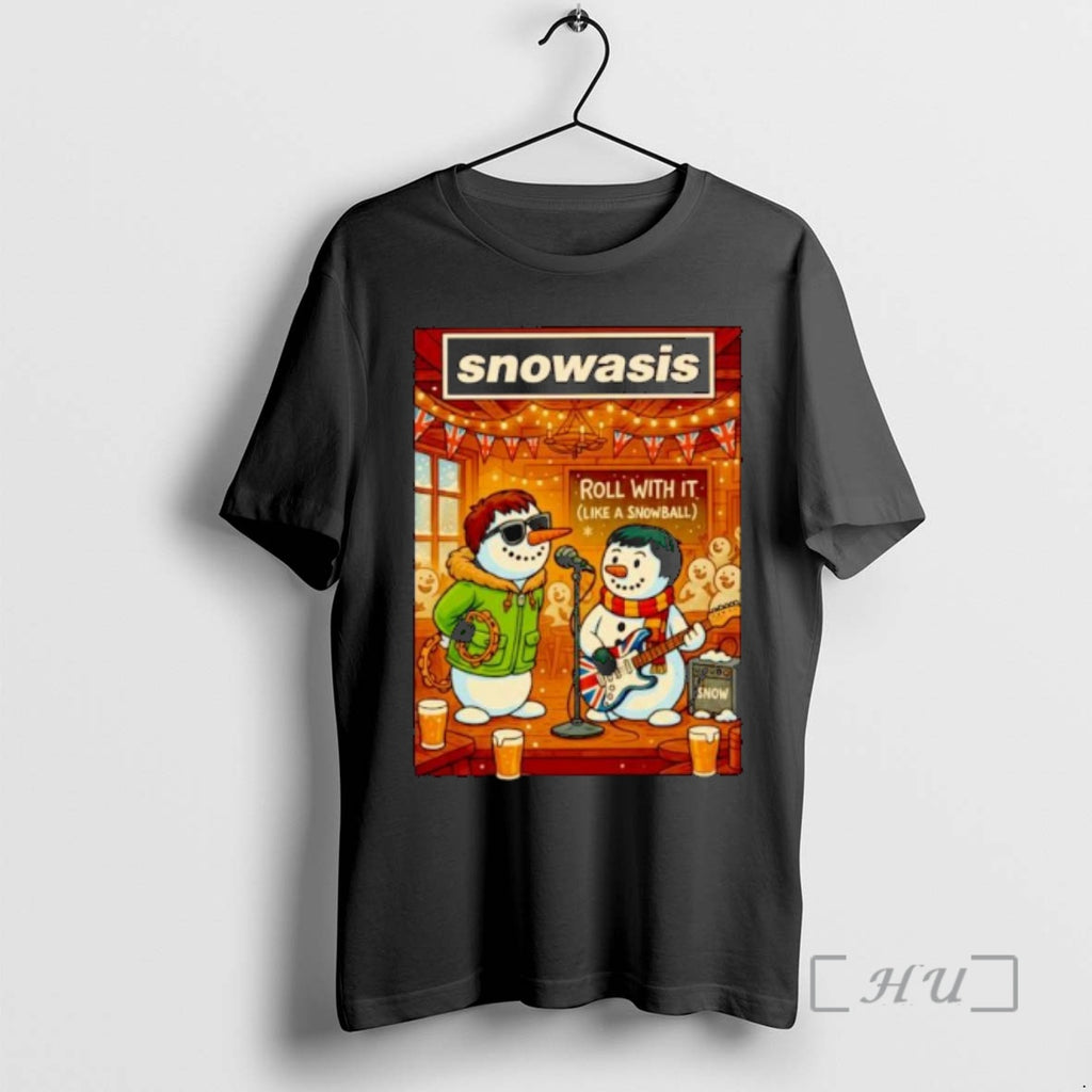 Trending Snowasis Roll With It Like A Snowball Christmas Ornaments Shirt Hoodie Sweatshirt | PurePodTees.com