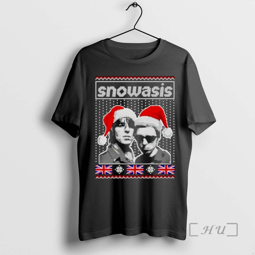 Trending Snowasis Union Jack Christmas Ornaments Shirt Hoodie Sweatshirt | PurePodTees.com