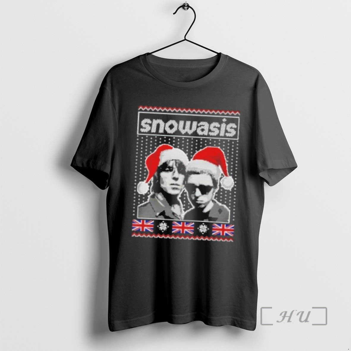 Trending Snowasis Union Jack Christmas Shirt Hoodie Sweatshirt | PurePodTees.com