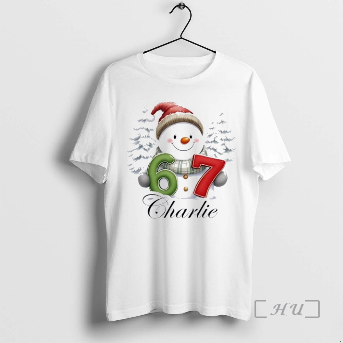 Trending Snowman Cute Six Seven Christmas Personalized Ornaments White Shirt Hoodie Sweatshirt | PurePodTees.com