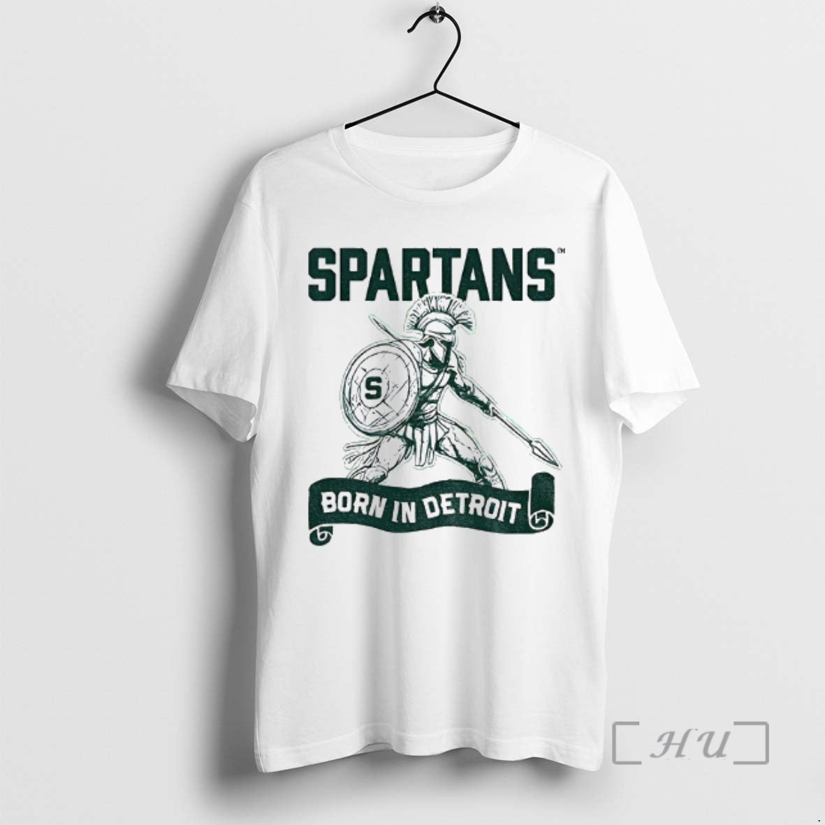 Trending Spartans Born In Detroit Shirt Hoodie Sweatshirt | PurePodTees.com